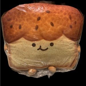 New ⭐️Only Sold in Japan Kawaii Smiling Toast with Red Bean Jelly BIG Plushie